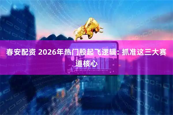 春安配资 2026年热门股起飞逻辑: 抓准这三大赛道核心